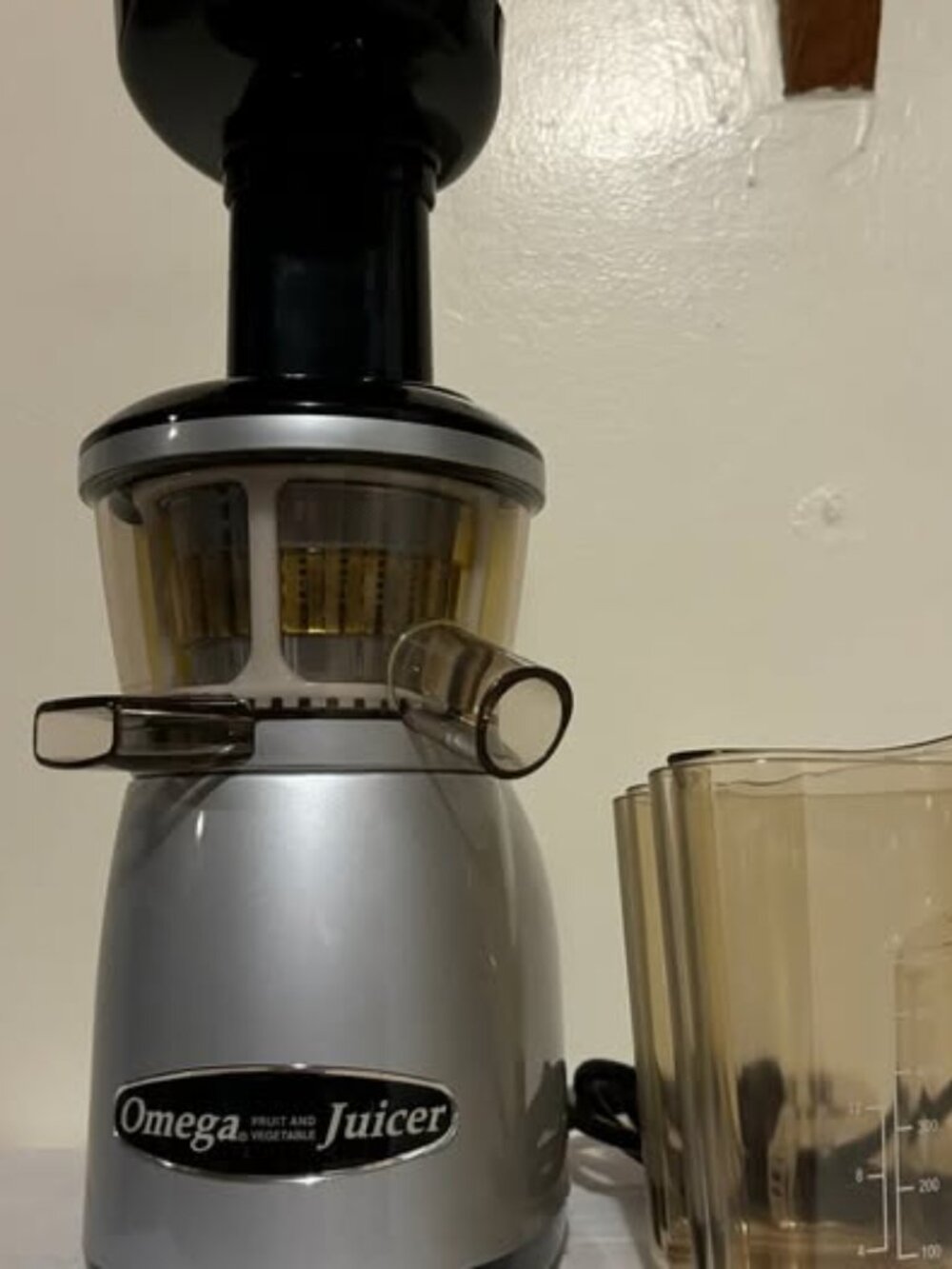 Juicer - Omega Vertical Low Speed Juicer, 150-Watt, Silver